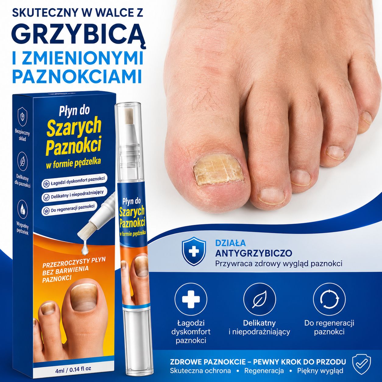 HealthNail – pisak, który zadba o zdrowie Twoich paznokci (1+1, 2+2 gratis)